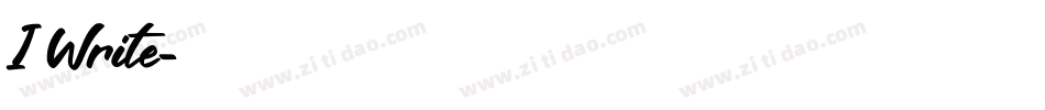 I Write字体转换